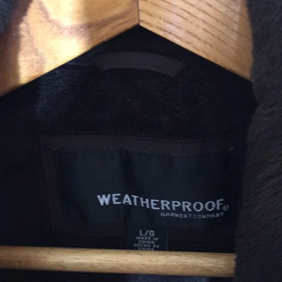 Women’s nice cute brown jacket size L WEATHERPROOF #Y26 - Picture 4 of 6
